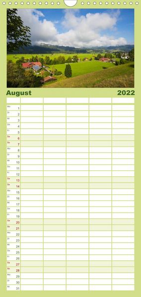 Produktbild: Familienplaner Rund um Oberstdorf (Wandkalender 2022 , 21 cm x 45 cm, hoch)