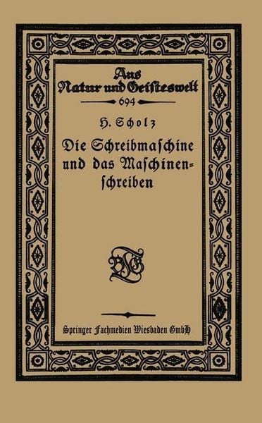 Produktbild: Die Schreibmaschine und das Maschinenschreiben