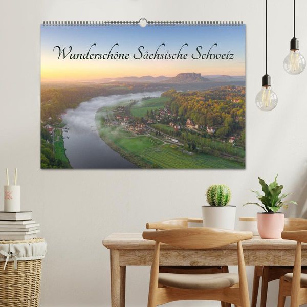 Produktbild: Wundersch&ouml;ne S&auml;chsische Schweiz (Wandkalender 2026 DIN A2 quer), CALVENDO Monatskalender