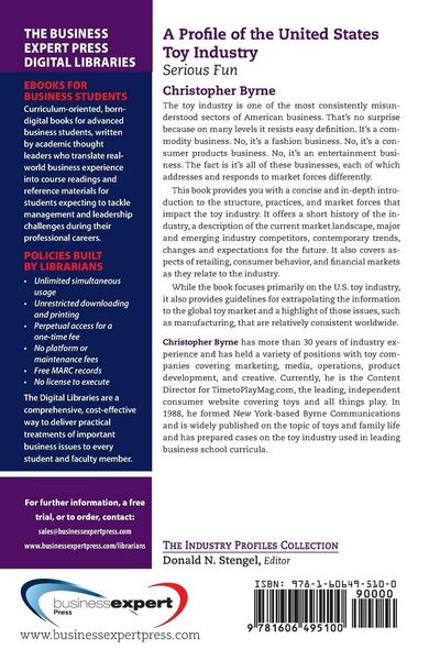Produktbild: A Profile of the United States Toy Industry