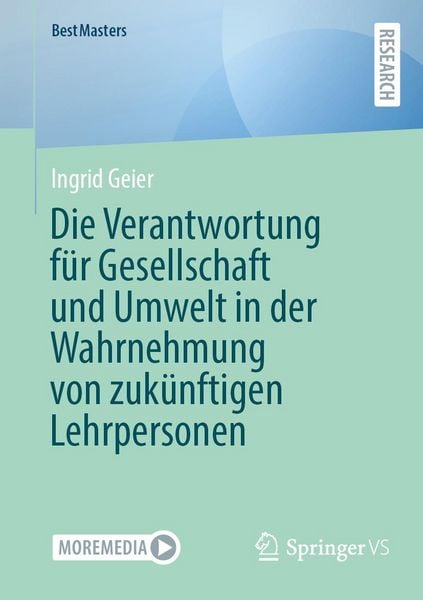 Produktbild: Die Verantwortung f&uuml;r Gesellschaft und Umwelt in der Wahrnehmung von zuk&uuml;nftigen Lehrpersonen