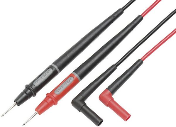 Produktbild: Fluke TL175 Sicherheits-Messleitungs-Set Lamellenstecker 4 mm Pr&uuml;fspitze 1.50 m Schwarz, Rot 1 St.