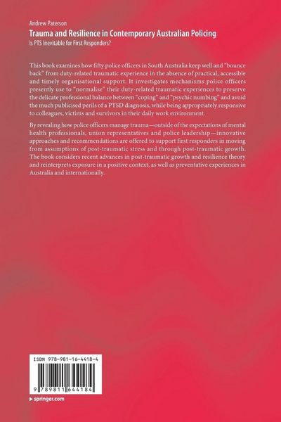 Produktbild: Trauma and Resilience in Contemporary Australian Policing