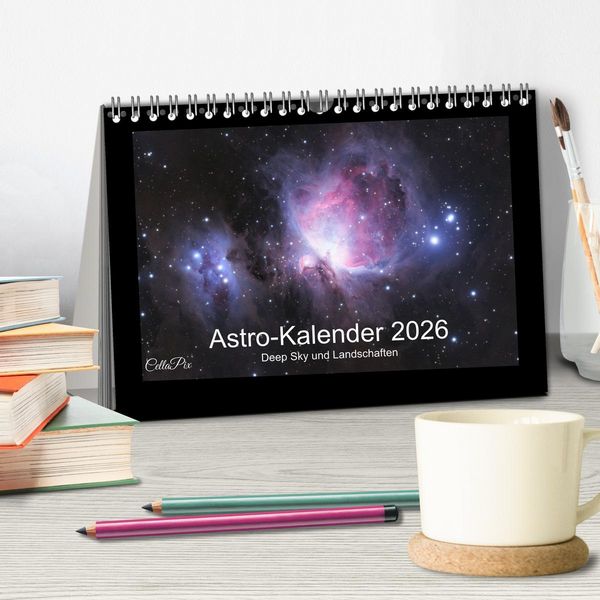 Produktbild: Astro-Kalender - Deep Sky und Landschaften (Tischkalender 2026 DIN A5 quer), CALVENDO Monatskalender