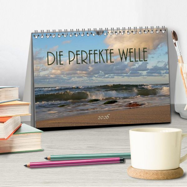 Produktbild: Die perfekte Welle (Tischkalender 2026 DIN A5 quer), CALVENDO Monatskalender