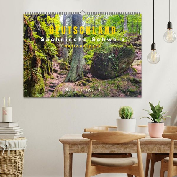Produktbild: DEUTSCHLAND, S&auml;chsische Schweiz Nationalpark, M&auml;rchenwald (Wandkalender 2026 DIN A2 quer), CALVENDO Monatskalender