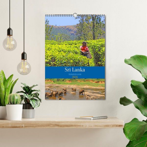Produktbild: Sri Lanka - Terminplaner (Wandkalender 2026 DIN A3 hoch), CALVENDO Monatskalender