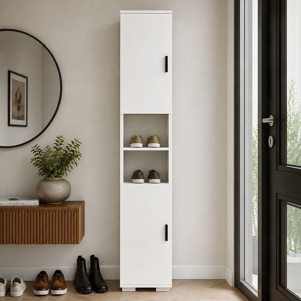 Produktbild: Holz schmaler Schuhschrank Dielenm&ouml;bel Gados M