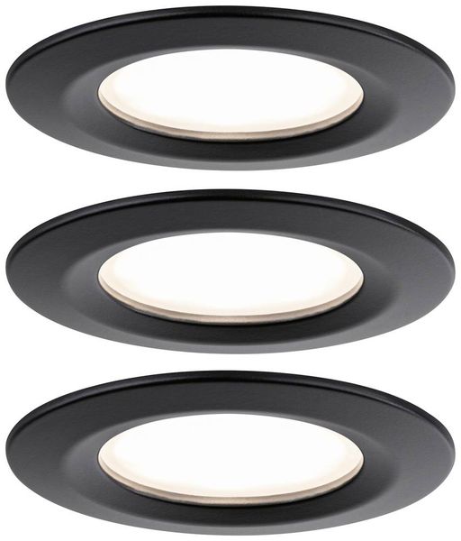 Paulmann 93081 Set Nova Plus LED-Einbauleuchte LED 18W Schwarz