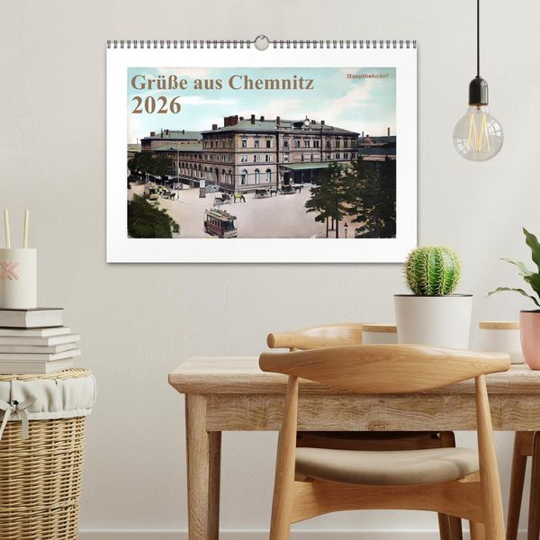 Produktbild: Gr&uuml;&szlig;e aus Chemnitz (Wandkalender 2026 DIN A3 quer), CALVENDO Monatskalender