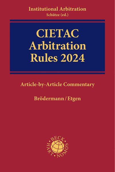 Produktbild: CIETAC Arbitration Rules 2024