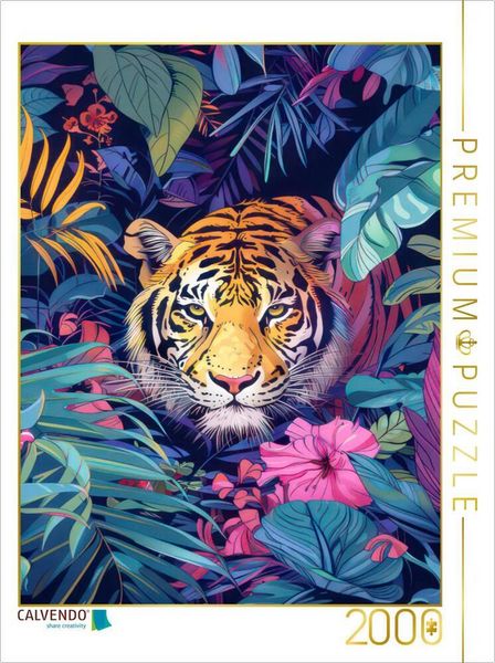 Produktbild: CALVENDO Puzzle Jungle Animals Pop Art | 2000 Teile Lege-Gr&ouml;&szlig;e 90x67cm Foto-Puzzle f&uuml;r gl&uuml;ckliche Stunden