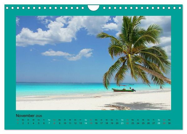 Produktbild: Die sch&ouml;nsten Str&auml;nde Karibik (Wandkalender 2026 DIN A4 quer), CALVENDO Monatskalender
