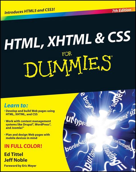 Produktbild: HTML, XHTML and CSS For Dummies