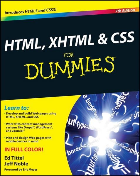 Produktbild: HTML, XHTML and CSS For Dummies