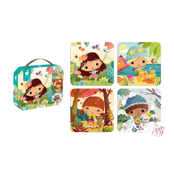 Produktbild: Jahreszeiten entdecken: 4 Lernpuzzles f&uuml;r Kinder ab 2 Jahren (6-9-12-16 Teile)