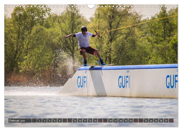 Produktbild: Wakeboarding - make water burn (Wandkalender 2026 DIN A3 quer), CALVENDO Monatskalender