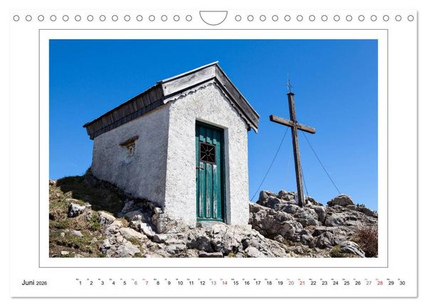 Produktbild: Unterwegs in den Chiemgauer Alpen (Wandkalender 2026 DIN A4 quer), CALVENDO Monatskalender