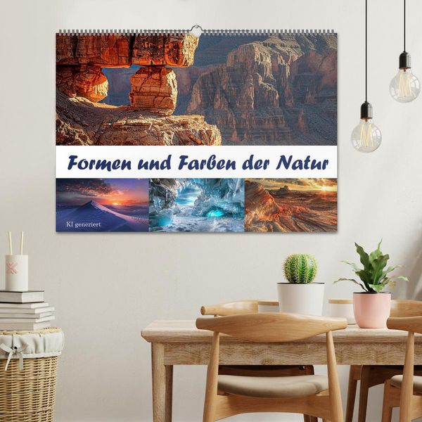 Produktbild: Formen und Farben der Natur (Wandkalender 2026 DIN A2 quer), CALVENDO Monatskalender