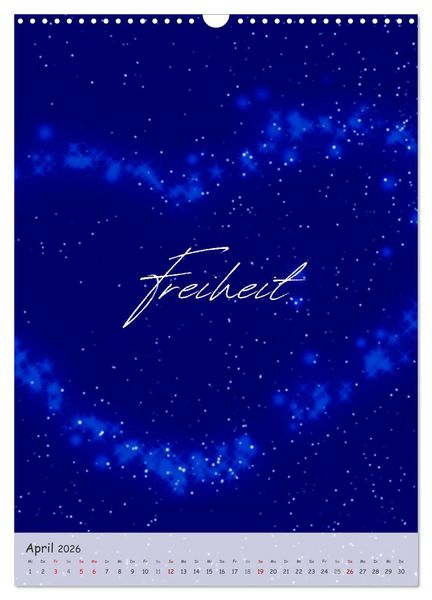 Produktbild: 12 Worte f&uuml;r Liebe (Wandkalender 2026 DIN A3 hoch), CALVENDO Monatskalender