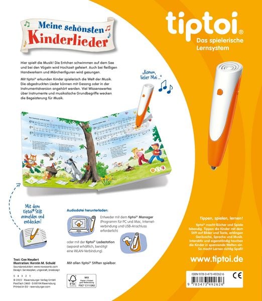 Produktbild: tiptoi&reg; Liederb&uuml;cher - Meine sch&ouml;nsten Kinderlieder
