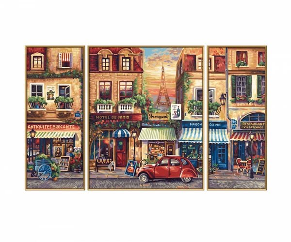 Produktbild: Malen nach Zahlen - Paris Nostalgie (Triptychon)