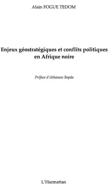 Produktbild: Enjeux geostategiques et conflits politiques en afrique noir