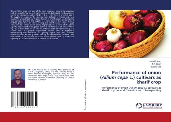 Produktbild: Performance of onion (Allium cepa L.) cultivars as kharif crop