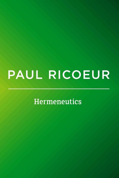 Produktbild: Hermeneutics