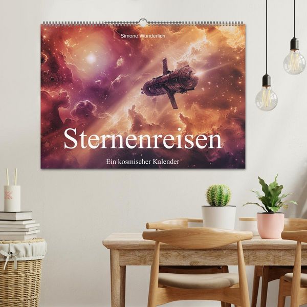 Produktbild: Sternenreisen - Ein kosmischer Kalender (Wandkalender 2026 DIN A2 quer), CALVENDO Monatskalender