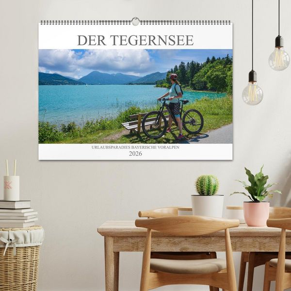 Produktbild: Der Tegernsee - Urlaubsparadies Bayerische Voralpen (Wandkalender 2026 DIN A2 quer), CALVENDO Monatskalender