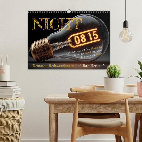 Produktbild: Nicht 08/15 - Deutsche Redewendungen und ihre Herkunft (Wandkalender 2026 DIN A3 quer), CALVENDO Monatskalender