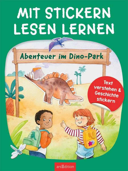 Produktbild: Mit Stickern Lesen lernen &ndash; Abenteuer im Dino-Park