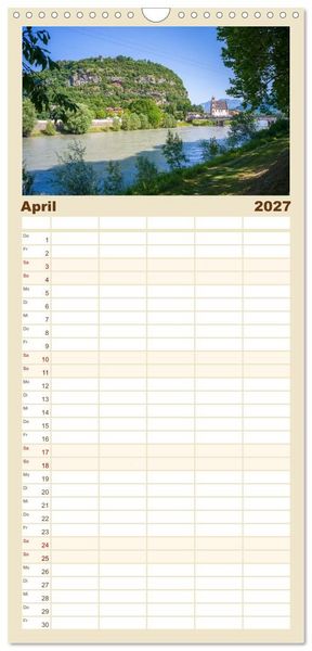 Produktbild: Familienplaner 2027 - Trient - Hauptstadt des Trentino mit 5 Spalten (Wandkalender, 21 x 45 cm) CALVENDO