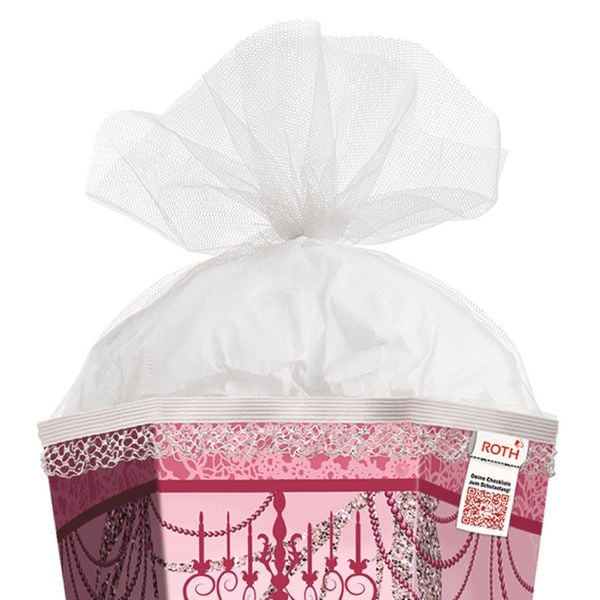 Produktbild: Roth Schult&uuml;te Ballerina Glitter eckig T&uuml;llverschluss R&uuml;schenborte 85cm