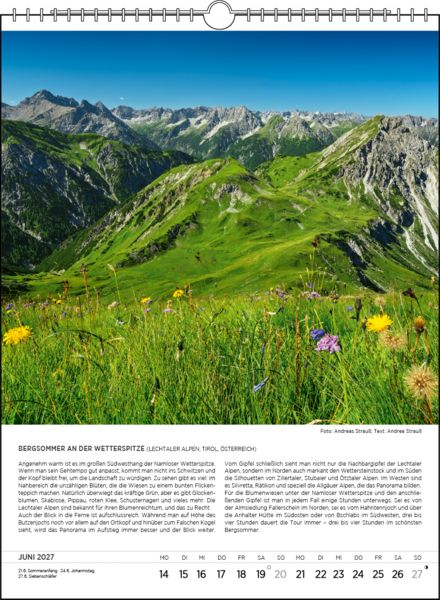 Produktbild: Blodigs Alpenkalender 2027