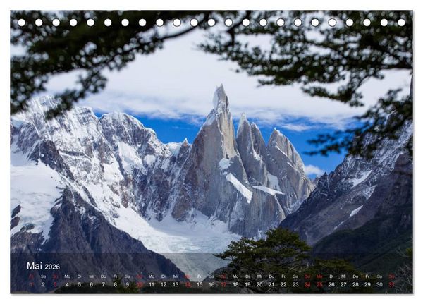 Produktbild: Majest&auml;tische Berge Cerro Torre Patagonien (Tischkalender 2026 DIN A5 quer), CALVENDO Monatskalender