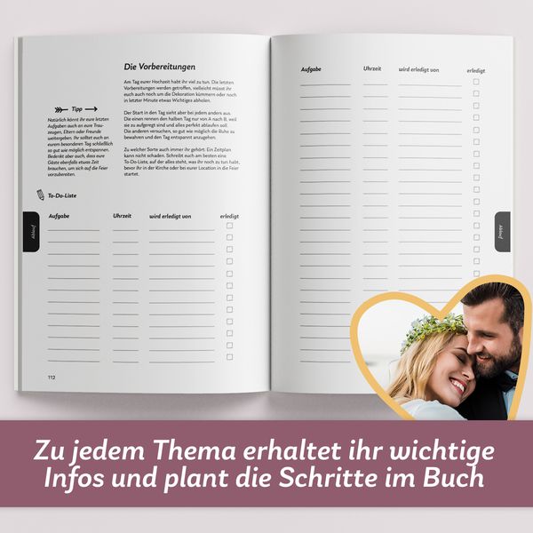 Produktbild: Der Hochzeitsplaner mit K&ouml;pfchen: So gelingt die stressfreie Traumhochzeit