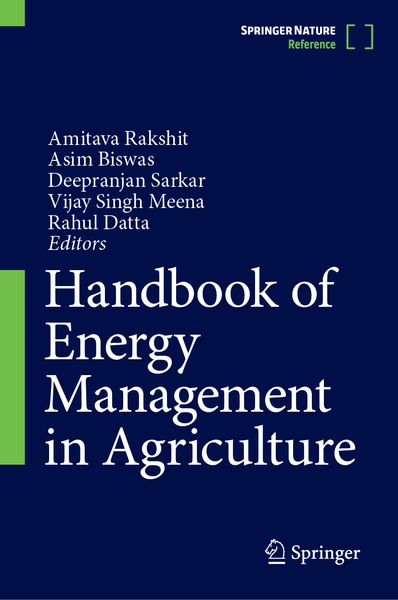 Produktbild: Handbook of Energy Management in Agriculture