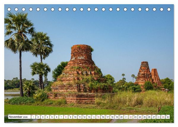 Produktbild: Wunderbares Myanmar (Tischkalender 2026 DIN A5 quer), CALVENDO Monatskalender