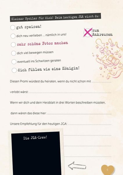 Produktbild: Sweet Memories: Junggesellinnenabschied