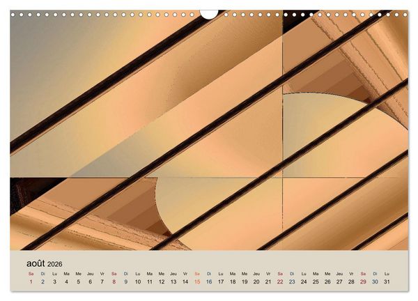 Produktbild: Art nuances de brun (Calendrier mural 2026 DIN A3 vertical), CALVENDO calendrier mensuel