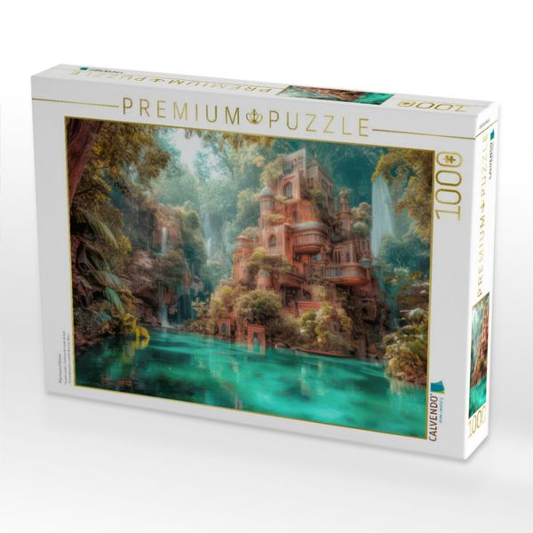 Produktbild: CALVENDO Puzzle M&auml;rchenschl&ouml;sser | 1000 Teile Lege-Gr&ouml;&szlig;e 64x48cm Foto-Puzzle f&uuml;r gl&uuml;ckliche Stunden