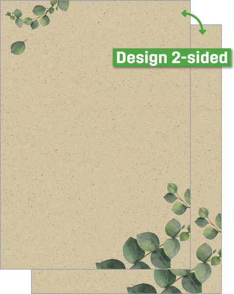 Produktbild: Motivpapier Eucalyptus DIN A4 100g/m&sup2; 100 Blatt