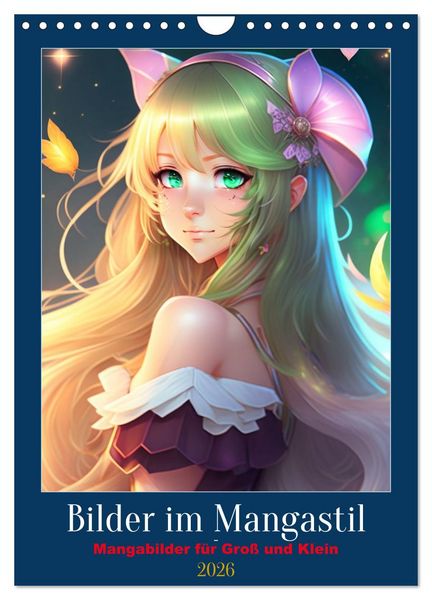 Bilder im Mangastil (Wandkalender 2026 DIN A4 hoch), CALVENDO Monatskalender