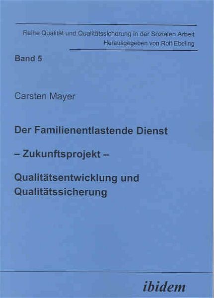Produktbild: Der Familienentlastende Dienst Zukunftsprojekt