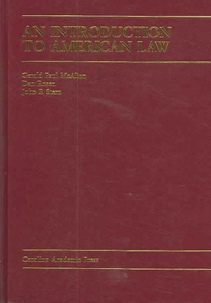 Produktbild: An Introduction to American Law