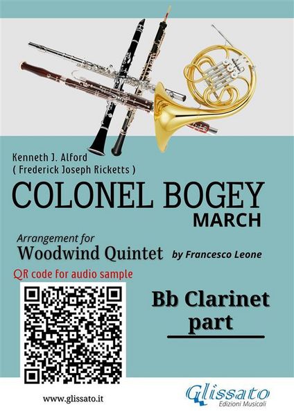 Produktbild: Bb Clarinet part of "Colonel Bogey" for Woodwind Quintet