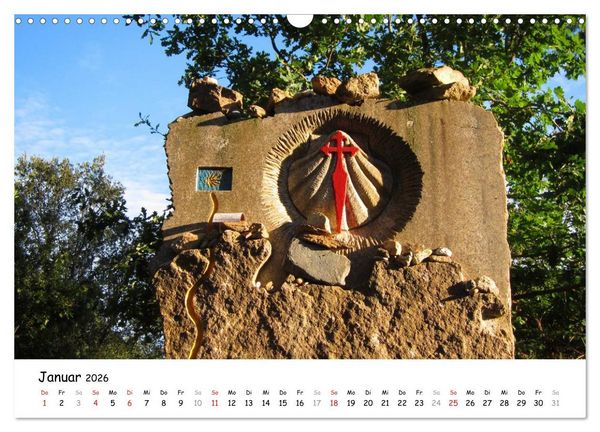 Produktbild: Camino Portugues - Jakobsweg (Wandkalender 2026 DIN A3 quer), CALVENDO Monatskalender