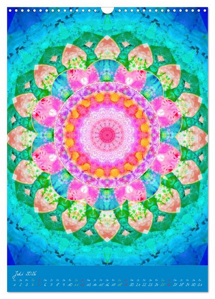 Produktbild: Bl&uuml;hende Mandalas (Wandkalender 2026 DIN A3 hoch), CALVENDO Monatskalender
